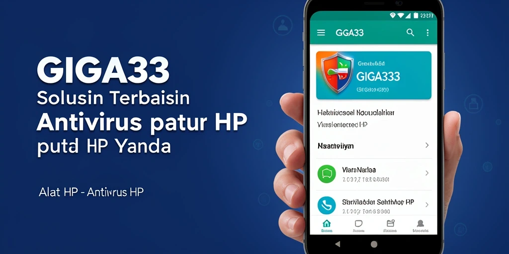 Tampilan antarmuka utama GIGA33 yang user-friendly dan informatif.