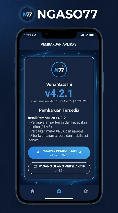 Tampilan riwayat versi ngaso77